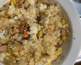 全てレンジ洋風梅味噌クリーム味炒飯弁当作り方10写真