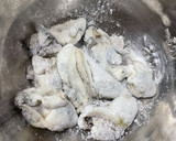 生牡蠣と舞茸のガーリック炒め作り方4写真
