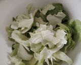ごまたっぷりレタスの塩昆布和え作り方1写真