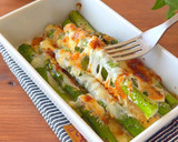 とろ〜りチーズのアスパラマヨ焼き作り方3写真