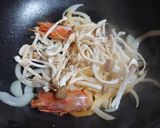 激うま♬天然赤海老と甘栗のクリームパスタ作り方3写真
