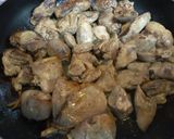 鶏レバー　にんにく炒め作り方5写真
