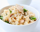 鮭フレークで【鮭とほうれん草の混ぜご飯】作り方2写真