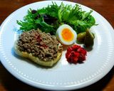 作り置き肉そぼろでポテトサラダ 発酵玉葱作り方6写真