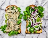 簡単ランチ!キノコのハンバーグトースト作り方10写真