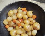 玉こんにゃくと小芋の煮物作り方6写真