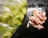 レンジで簡単！花咲ブロッコリーベーコン作り方3写真