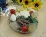赤ズイキと夏野菜の冷菜　冷え冷えスープ作り方7写真