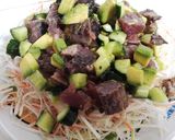 カツオとアボカドのサラダ丼作り方3写真
