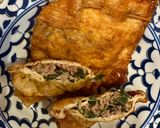 【お弁当用】餃子のタネでつくる油揚げの肉詰め作り方5写真