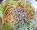 じゃことくたくたキャベツのスパゲッティー作り方8写真