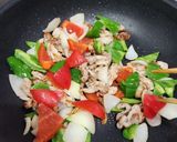 豚肉と彩り野菜のカレー風味炒め作り方10写真