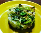 ランダムの葉が美味しい芽キャベツのソテー作り方5写真