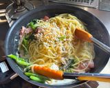 カフェ風💕菜の花とベーコンクリームパスタ作り方6写真