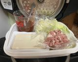 【白菜入り麻婆豆腐】ホットクックで楽ちん♪作り方1写真