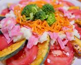 彩り野菜の満足サラダ作り方6写真