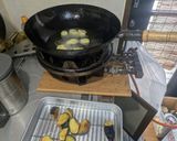 茄子ピーマンと豚バラの甘味噌炒め作り方3写真