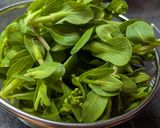 5分で♡チンゲン菜花の梅かつお和え作り方1写真