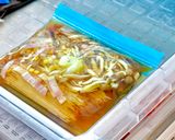 【ジッパー袋で時短】下味冷凍きのこパスタ作り方5写真