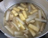 大根と油あげのみそ汁(昆布だし)作り方4写真