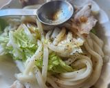 バリ旨☆豚バラ&白菜の節約うどん☆レンジ作り方2写真