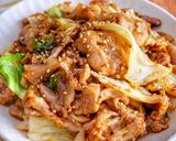 【豚こまキャベツのピリ辛味噌炒め】作り方4写真