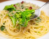 菜の花とちりめんじゃこのパスタ作り方10写真