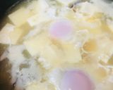 ミニ豆腐＆おとし卵の削り節味噌汁作り方2写真