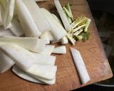 大根と豚バラの搾菜入り中華スープ作り方4写真