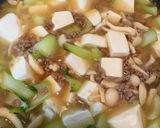 絹豆腐とひき肉、青梗菜とブナピーの中華うま煮作り方9写真
