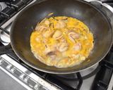 ごぼうと鶏肉の卵とじ作り方4写真