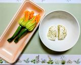 花ズッキーニとトマトハンバーグソース作り方1写真