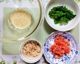 ランチ!菜の花トマトのツナマヨ和風パスタ作り方1写真