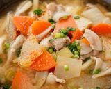 ☆豚肉と白菜のごま味噌豆乳うどん☆作り方10写真