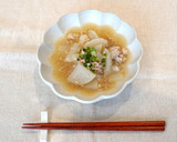 管理栄養士＊やわらか大根のそぼろあん作り方6写真