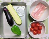 子供喜ぶ簡単夕飯！なす夏野菜のピザ作り方1写真