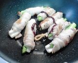 アスパラとちくわの豚バラロール味噌ソテー作り方4写真
