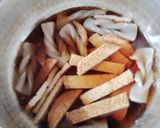 こんにゃくと丸天の甘辛煮作り方4写真
