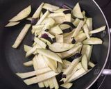 茄子と青梗菜のトマトソース炒め作り方2写真