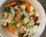 お一人様洋風梅味根菜たっぷり野菜炒め作り方15写真