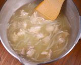 行列のうどん屋の🍜とろとろかきたま親子うどん😋作り方4写真