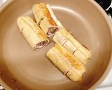 お揚げさんで⭐︎ひき肉ロールネギ味噌風味作り方10写真