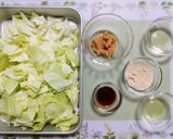 節約簡単夕飯昼食キャベツ鶏もも肉味噌煮丼も肉料理作り方1写真