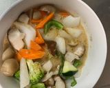 お一人様簡単梅味噌西京焼味豆腐野菜炒め作り方15写真