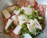 蕪とベーコンのクリームパスタ作り方5写真