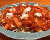 簡単♡新玉ねぎDEトマトソースパスタ作り方3写真