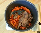 お家でジビエ。鹿ミンチと焼き栗のラグー作り方5写真