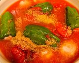 丸ごとピーマンの肉詰め。トマト煮込み作り方4写真
