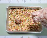 簡単夏の弁当！夏休み鶏はんぺんあられ揚げ作り方4写真