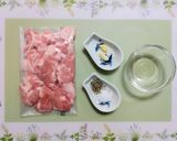 簡単今日の夕飯！舞茸豚こまバター醬油炒め作り方1写真